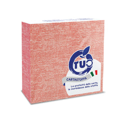 Tovaglioli cartastoffa Panama-Rosso, 40x40cm - piegatura 1/4