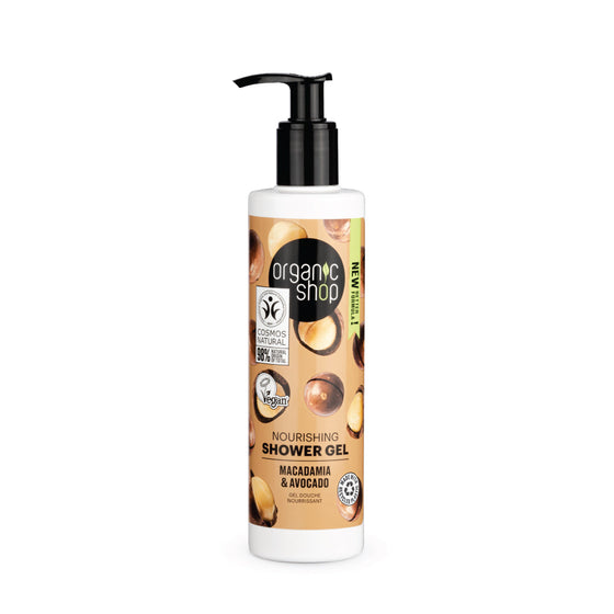 Organic Shop gel doccia nutriente macadamia e avocado, 280 ml