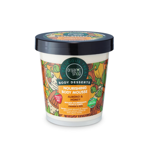 Organic Shop Body Dessert mousse corpo nutriente mandorla e miele, 450 ml