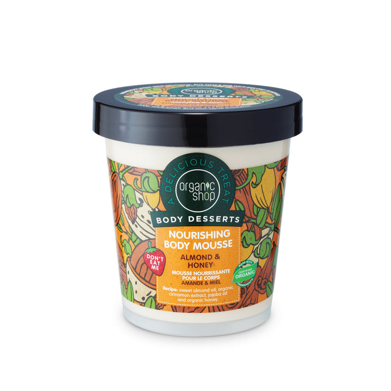 Organic Shop Body Dessert mousse corpo nutriente mandorla e miele, 450 ml