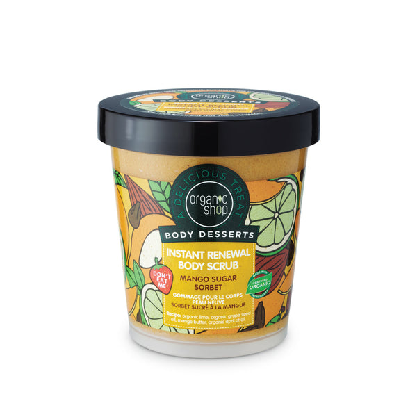 Organic Shop Body Desserts scrub corpo rinnovante sorbetto allo zucchero, 450 ml
