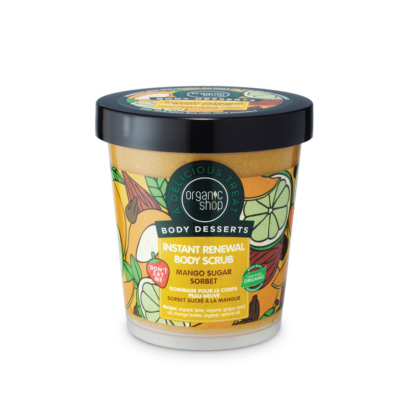 Organic Shop Body Desserts scrub corpo rinnovante sorbetto allo zucchero, 450 ml