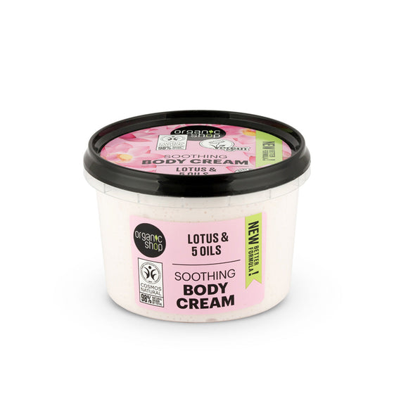 Organic Shop crema corpo lenitiva loto, 250 ml
