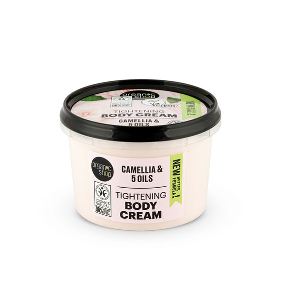 Organic Shop crema corpo rassodante camellia, 250 ml