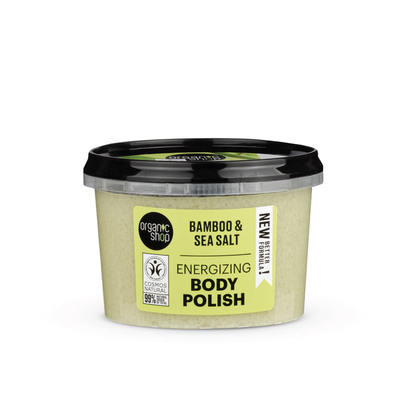 Organic Shop scrub corpo energizzante bamboo, 250 ml
