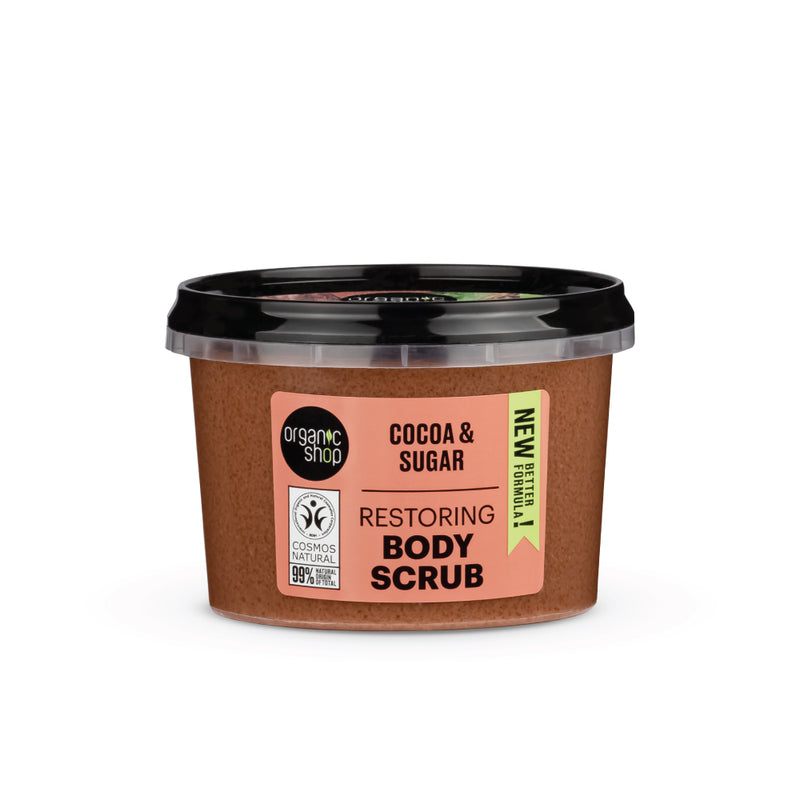 Organic Shop scrub corpo rivitalizzante cacao, 250 ml