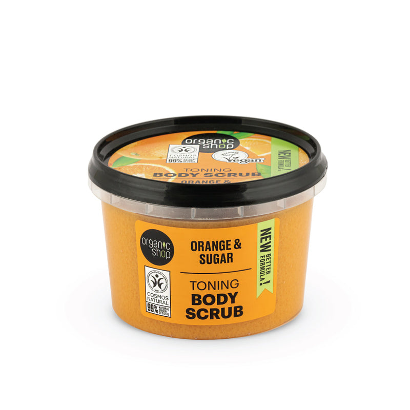Organic Shop scrub corpo tonificante arancia, 250 ml