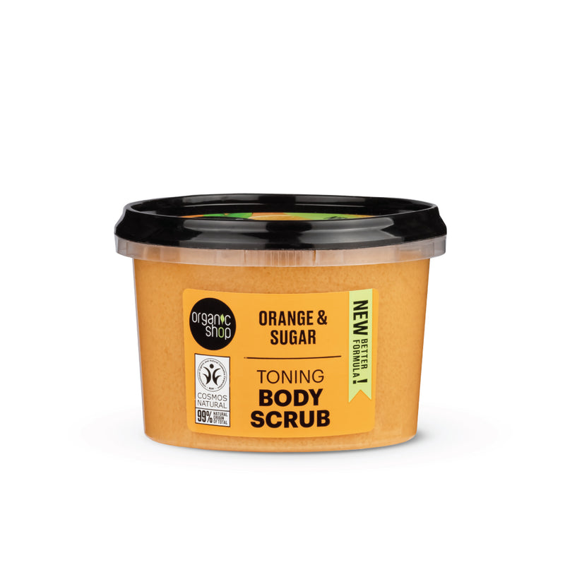 Organic Shop scrub corpo tonificante arancia, 250 ml