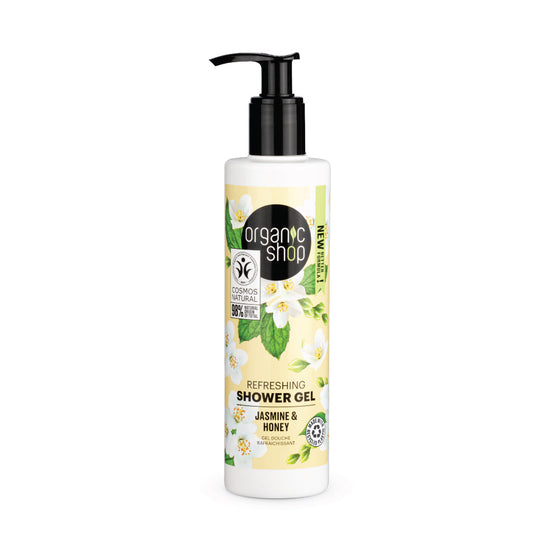 Organic Shop gel doccia rinfrescante gelsomino e miele, 280 ml