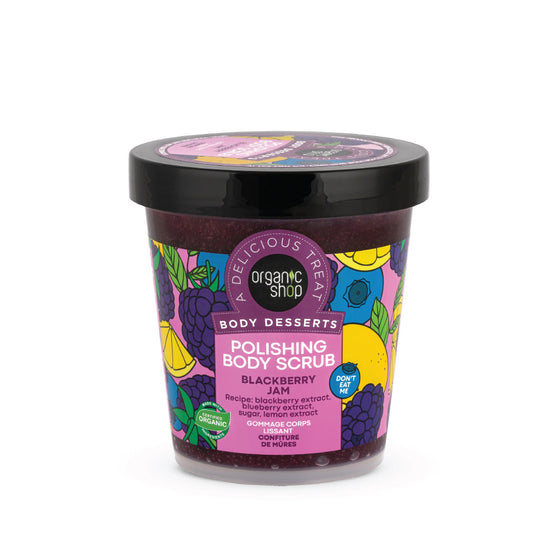 Organic Shop Body Desserts scrub corpo levigante marmellata di more, 450 ml