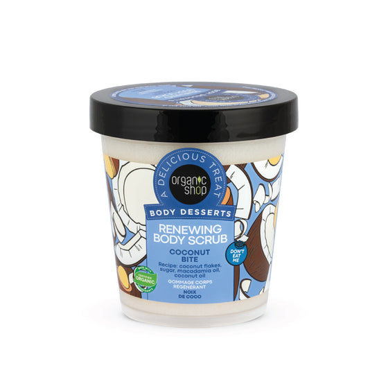 Organic Shop Body Desserts  scrub corpo rigenerante noce di cocco, 450 ml