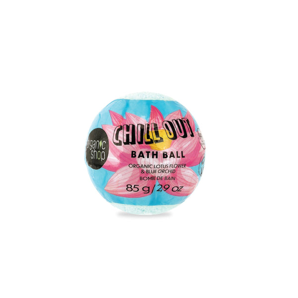 Organic Shop bomba da bagno CHILL OUT Organic fior di loto e orchidea, 85 g