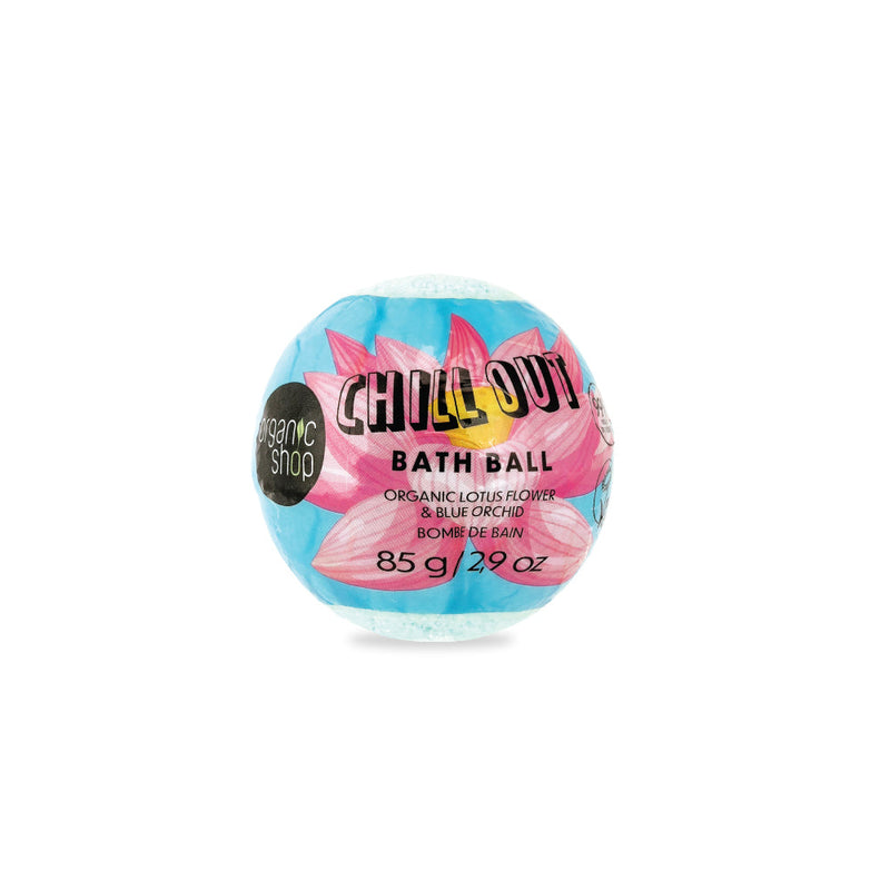 Organic Shop bomba da bagno CHILL OUT Organic fior di loto e orchidea, 85 g