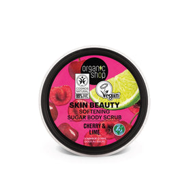Organic Shop bellezza pelle scrub corpo allo zucchero corpo ciliegia e lime, 250 ml