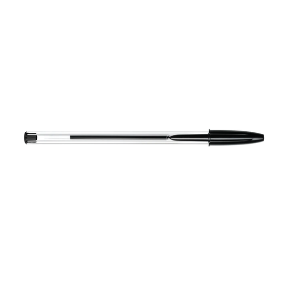 Penna a sfera nera BIC, mod. Crystal