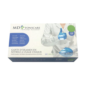 Guanti in nitrile azzurro MD FONSCARE senza polvere