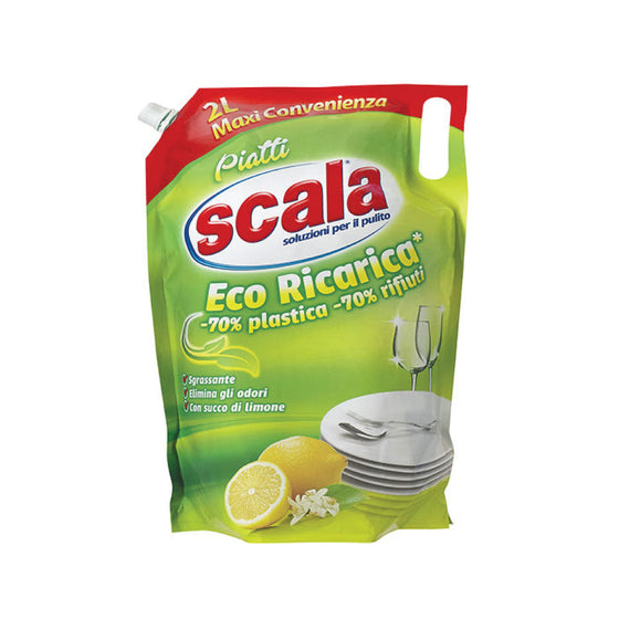 SCALA sapone piatti busta limone 2 litri