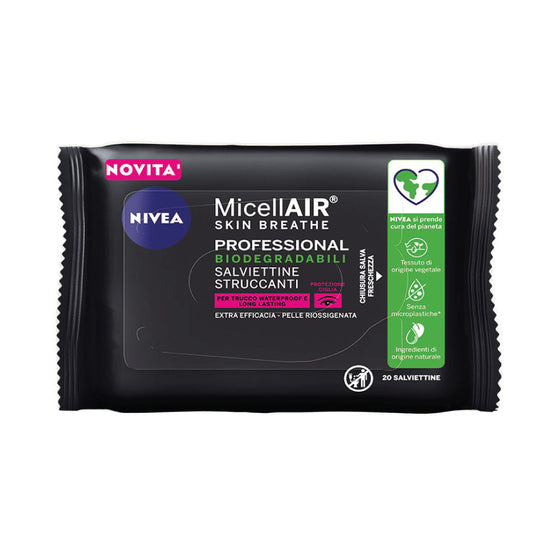 NIVEA VISAGE salviette struccanti professional 3 in 1 - 25 pezzi