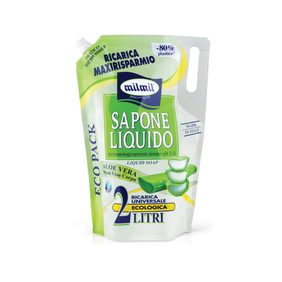 MILMIL sapone liquido aloe vera busta 2 litri